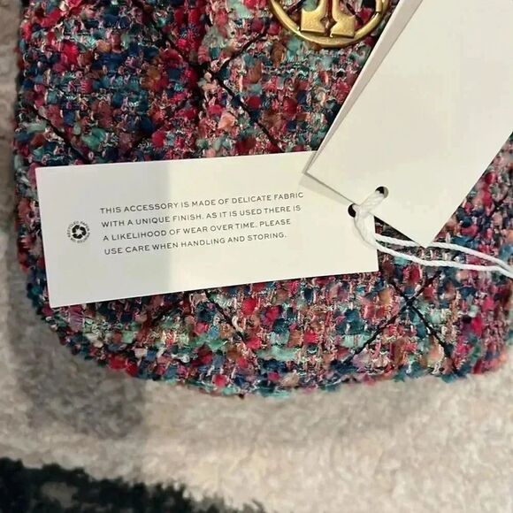 NWT Multicolor Tweed Tory Burch Purse - Picture 3 of 10